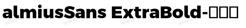 almiusSans ExtraBold字体转换